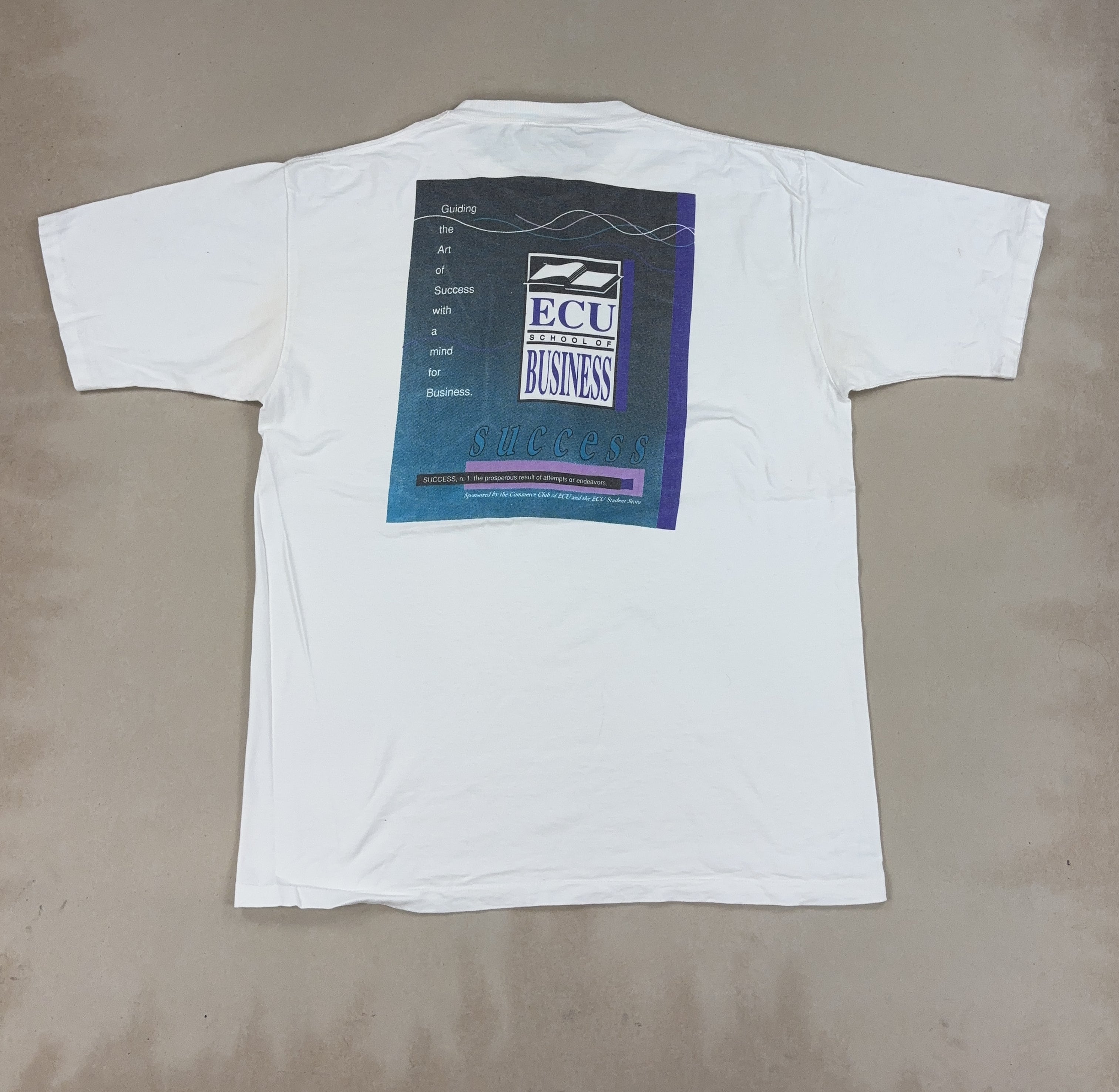 'ECU SCHOOL OF BUSINESS' TEE - X LARGE