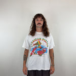 'JAMAICAN PIZZAS' VINTAGE TEE - LARGE