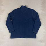 EDDIE BAUER NAVY QUARTER ZIP - X LARGE