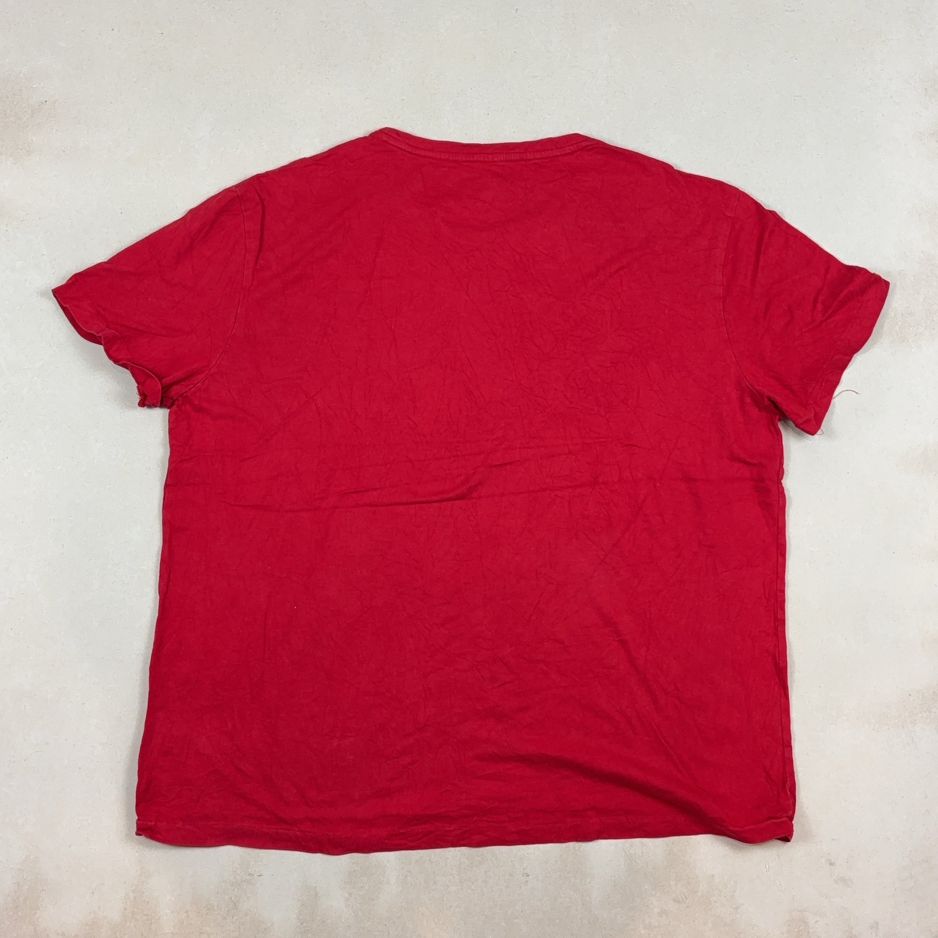 POLO RALPH LAUREN RED TEE - X LARGE