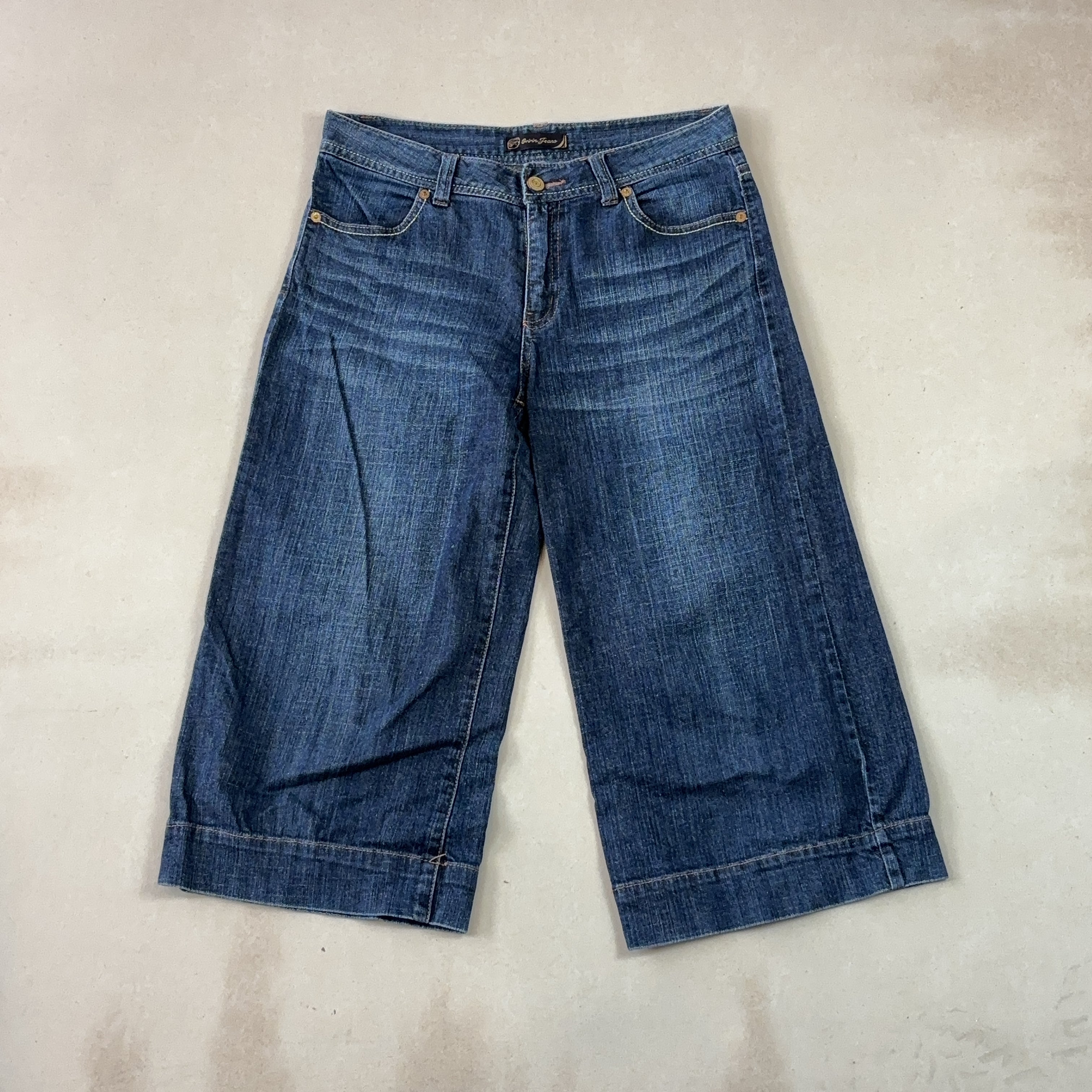 VINTAGE DENIM CAPRIS - LARGE