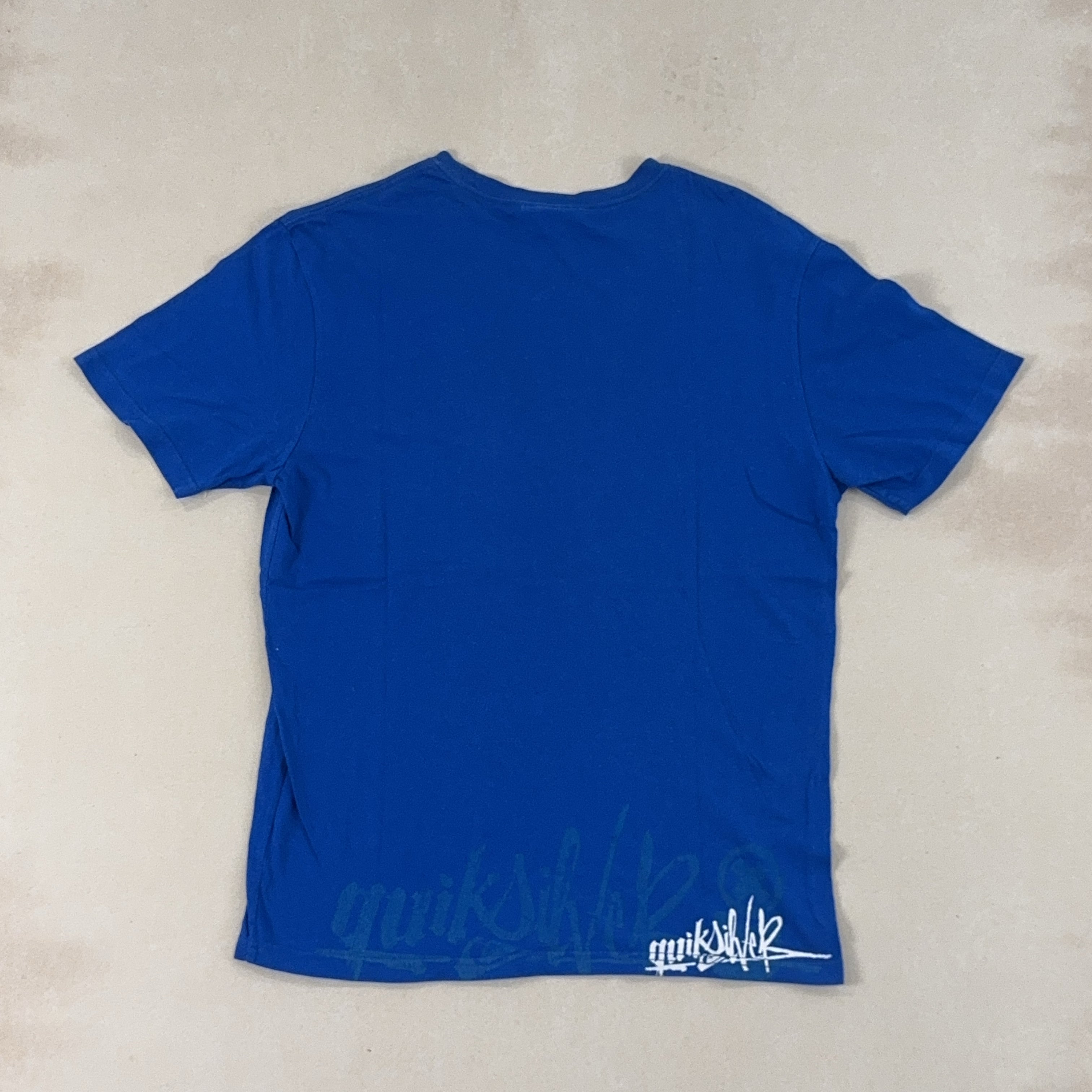 QUIKSILVER BLUE TEE - LARGE