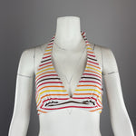 STRIPED BIKINI TOP - MEDIUM