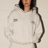 Blanket Stitch Hoodie - Sketchy White