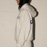 Blanket Stitch Hoodie - Sketchy White