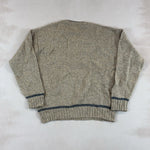 WOOLRICH V NECK STRIPE KNIT - LARGE