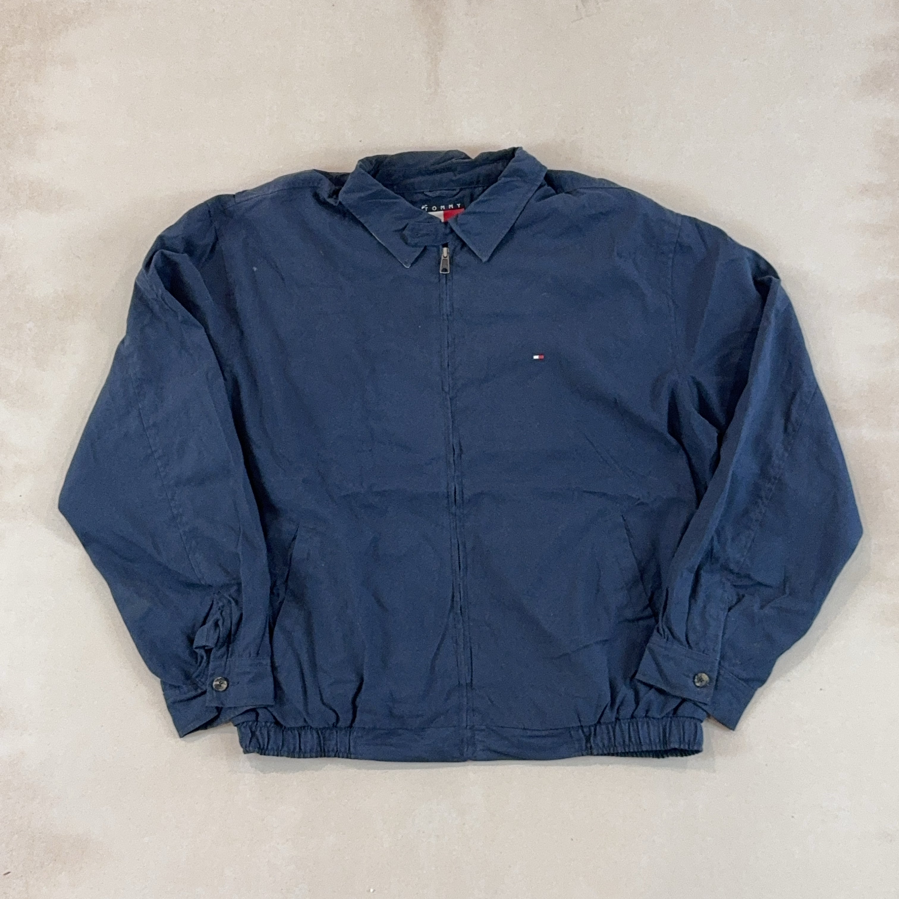 TOMMY HILFIGER NAVY JACKET - X LARGE