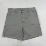CARHARTT GREY WASH SHORTS - LARGE