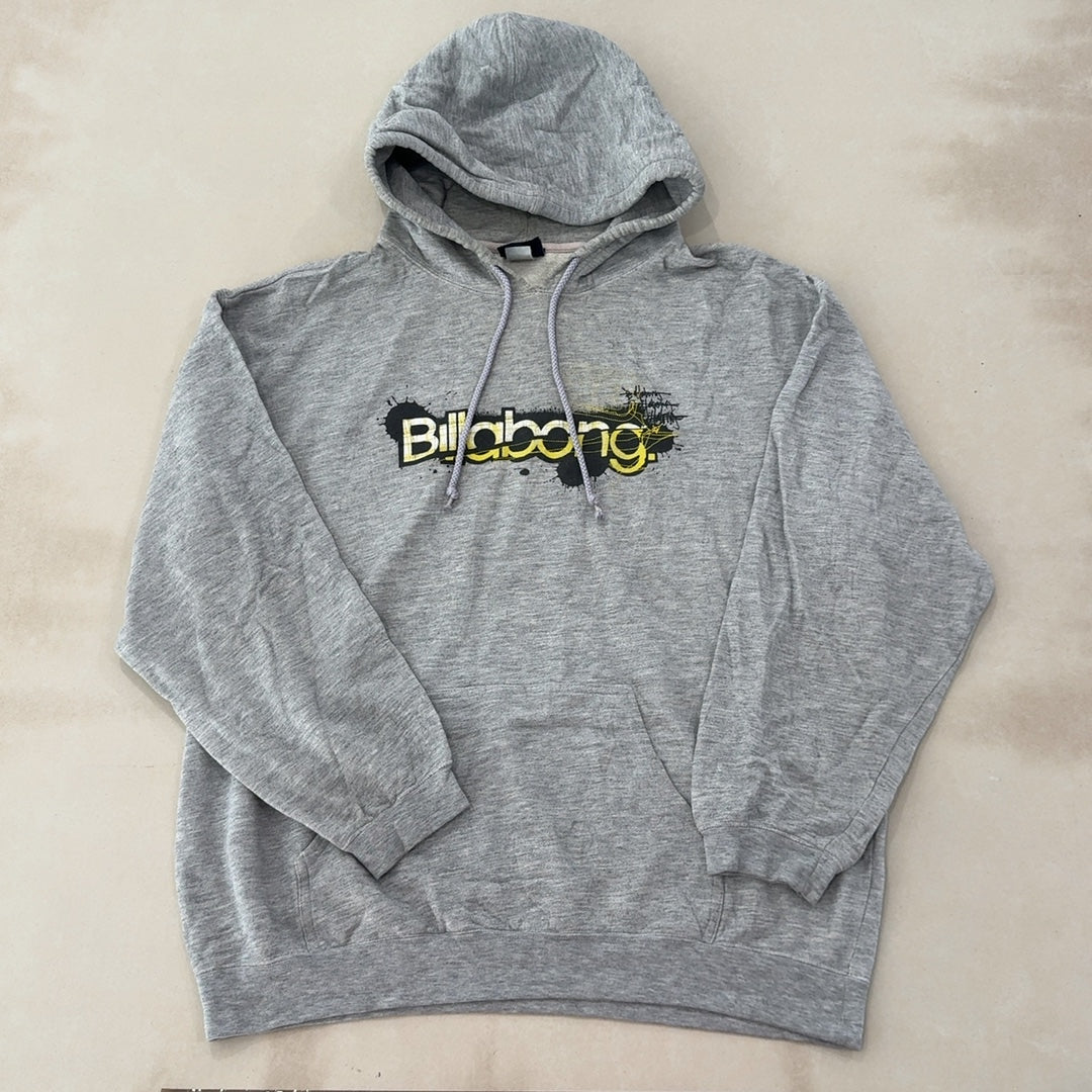 BILLABONG GREY HOODIE - LARGE