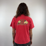 RED PIKO TEE - MEDIUM