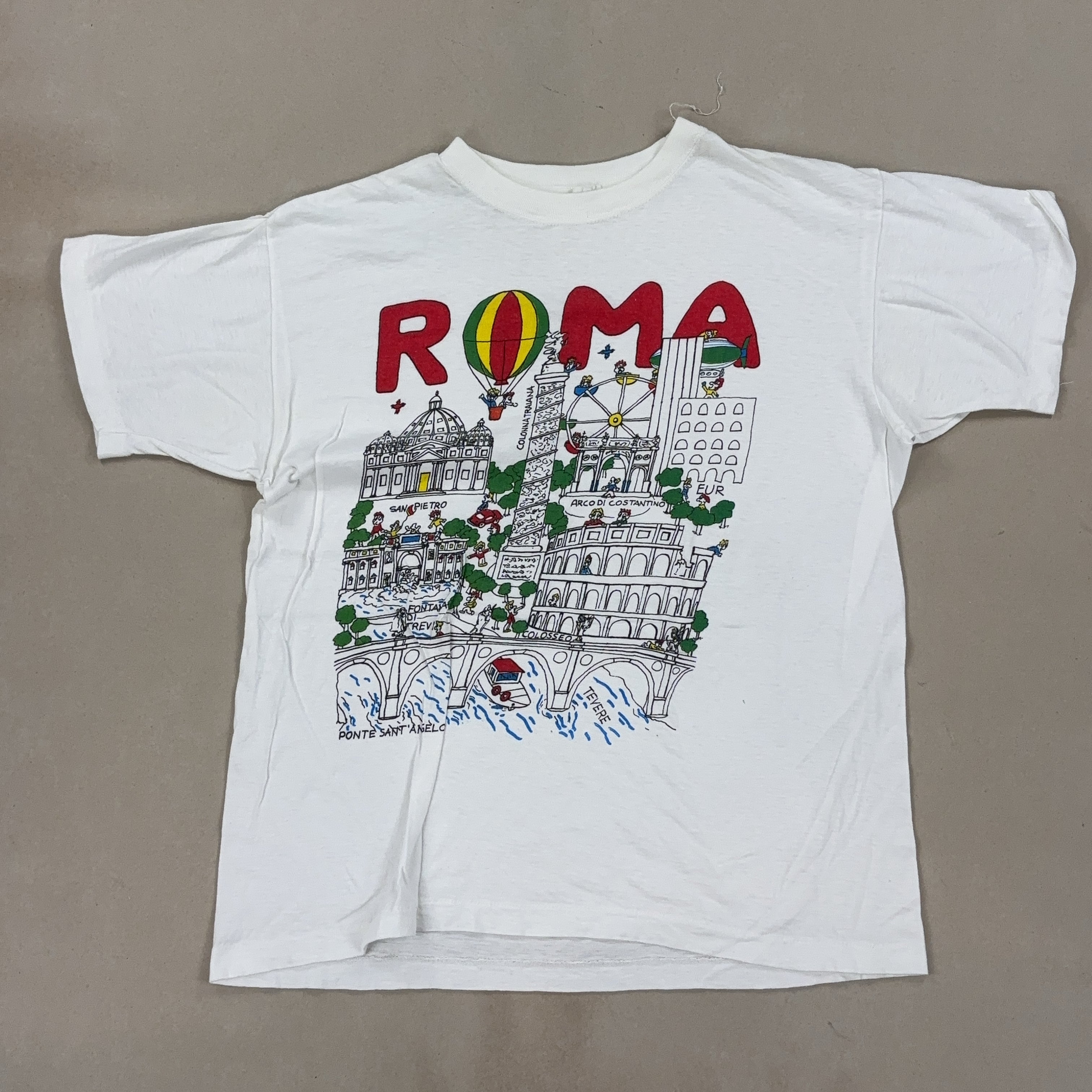 'ROMA' GRAPHIC TEE - MEDIUM
