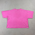 PINK CROPPED TEE - LARGE