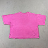 PINK CROPPED TEE - LARGE