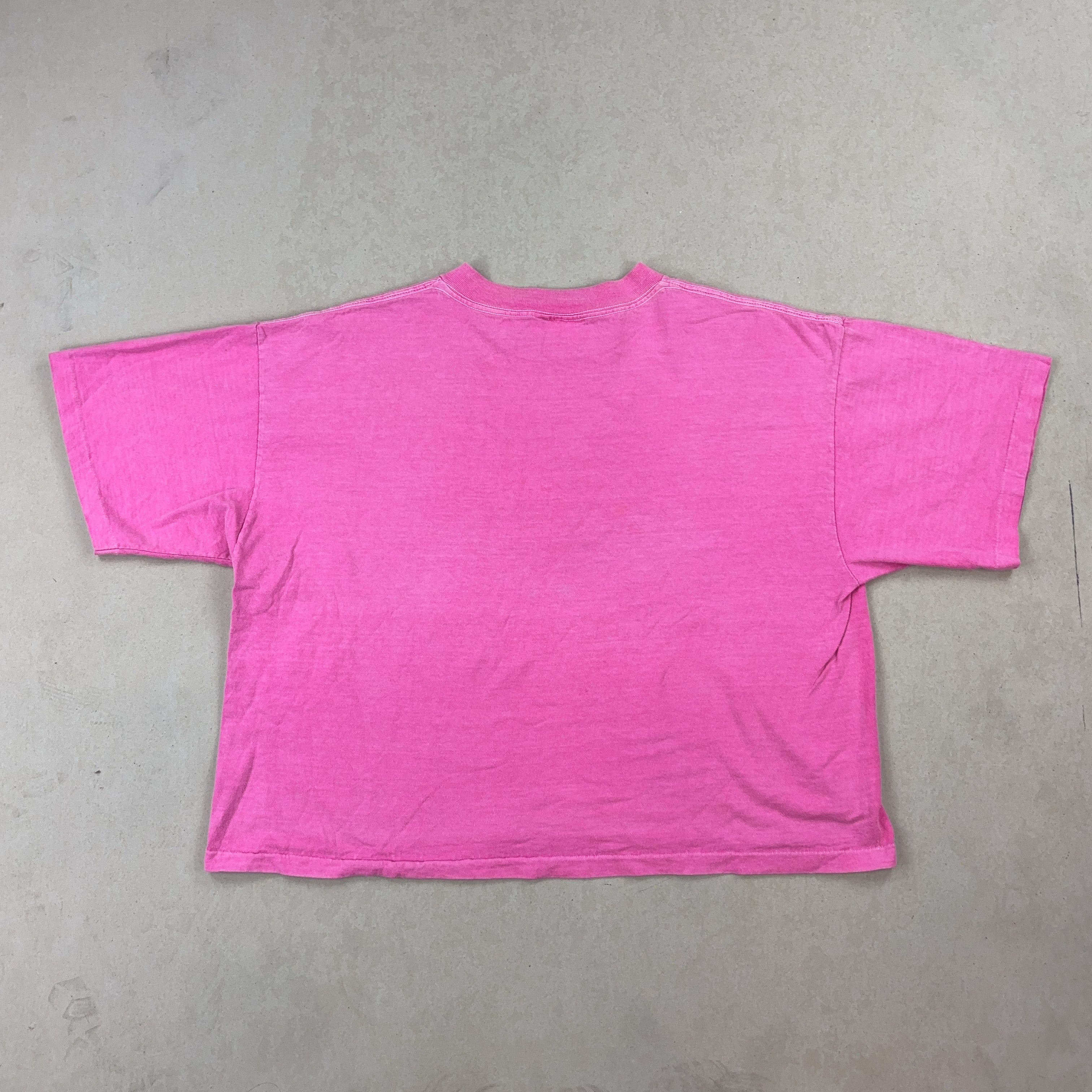 PINK CROPPED TEE - LARGE