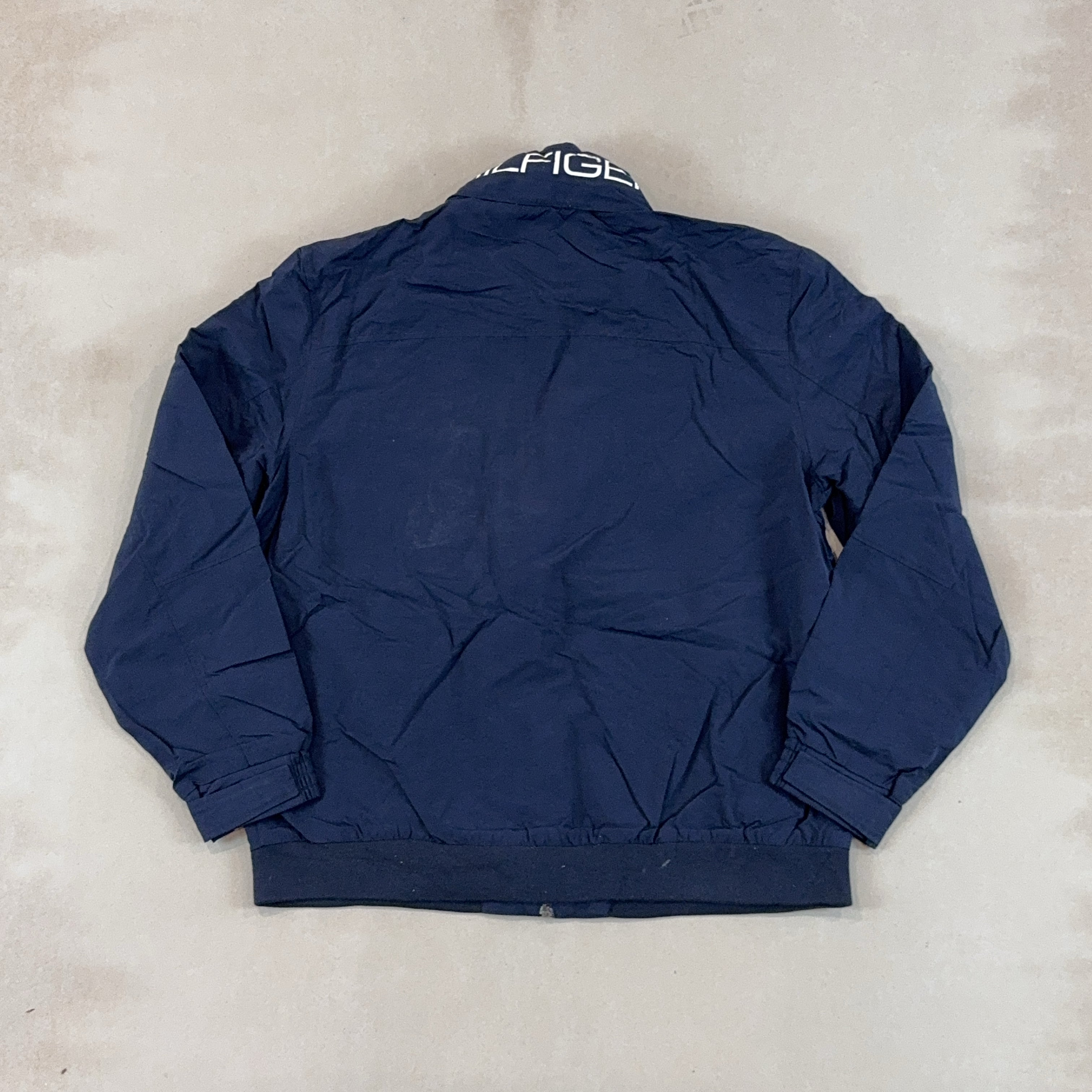TOMMY HILFIGER NAVY JACKET - X LARGE