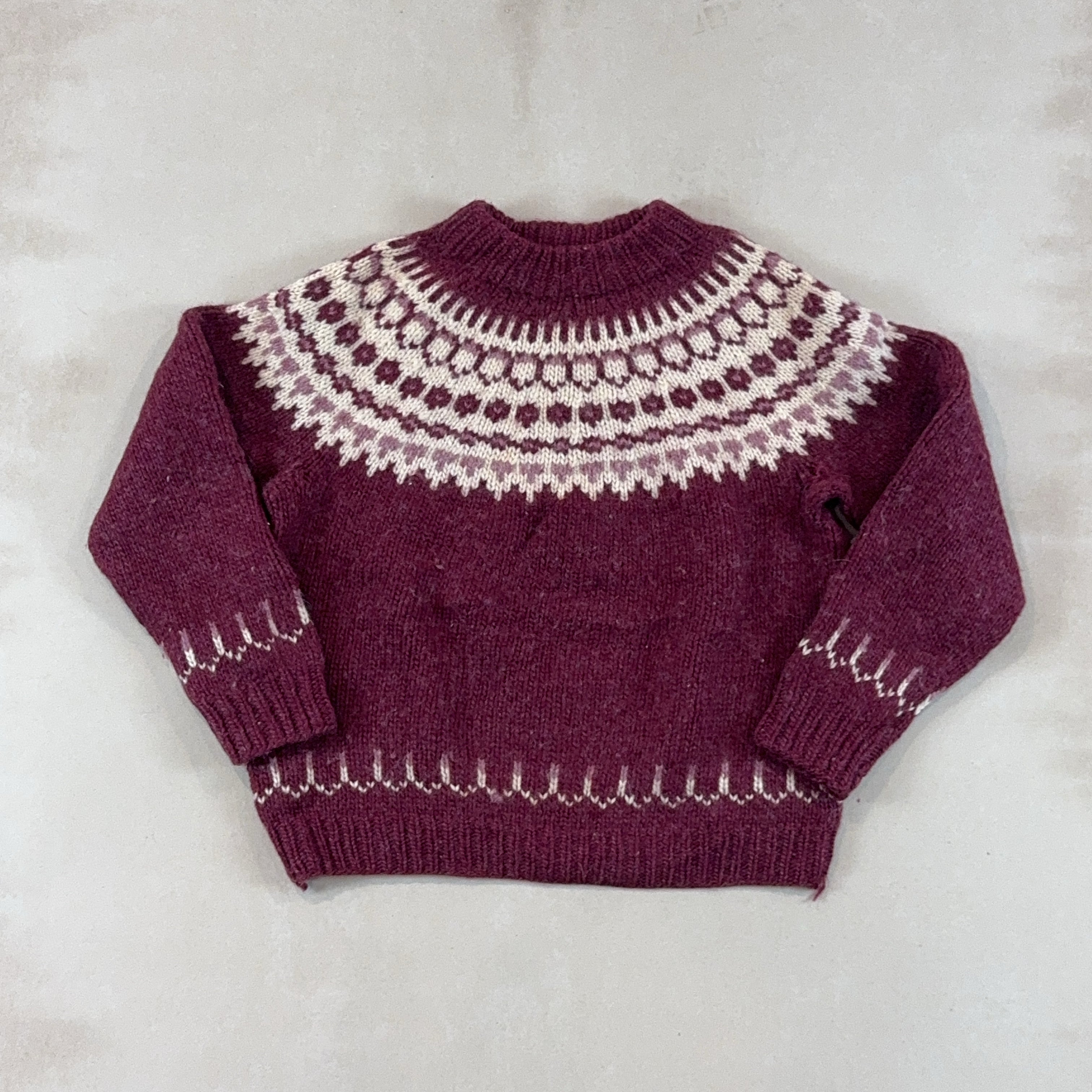 MAROON KNIT - LARGE
