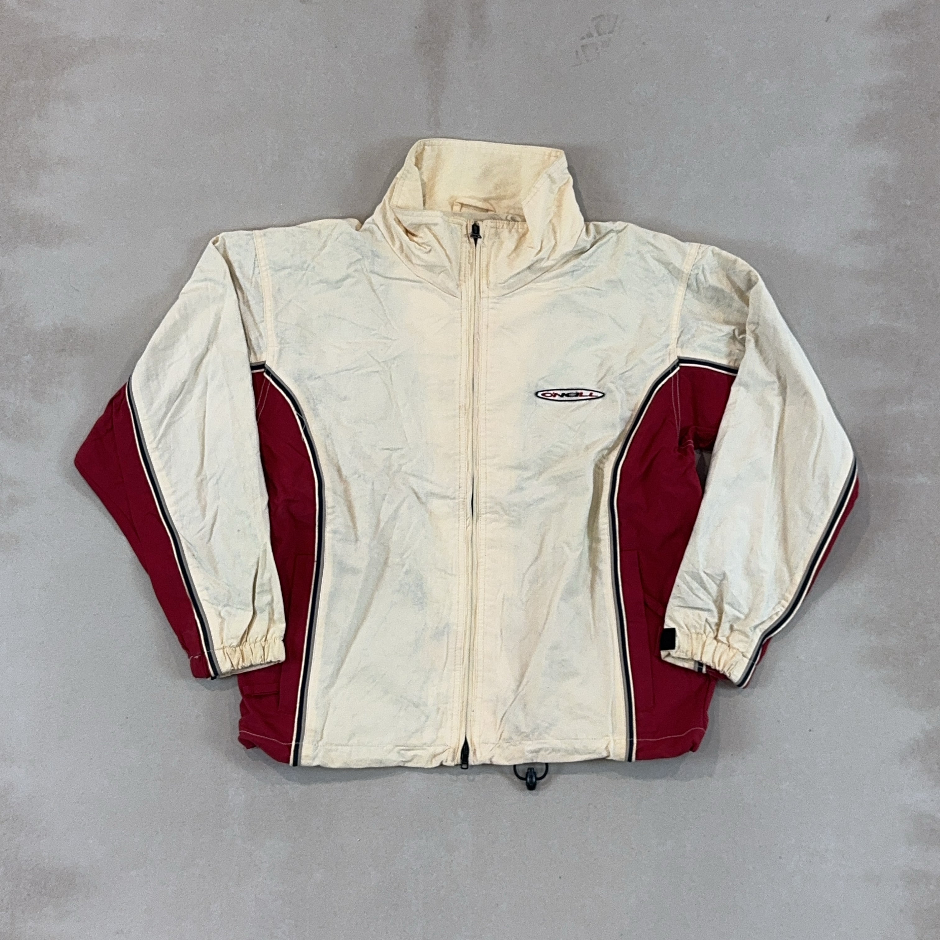 O'NEILL CREAM & RED JACKET - MEDIUM
