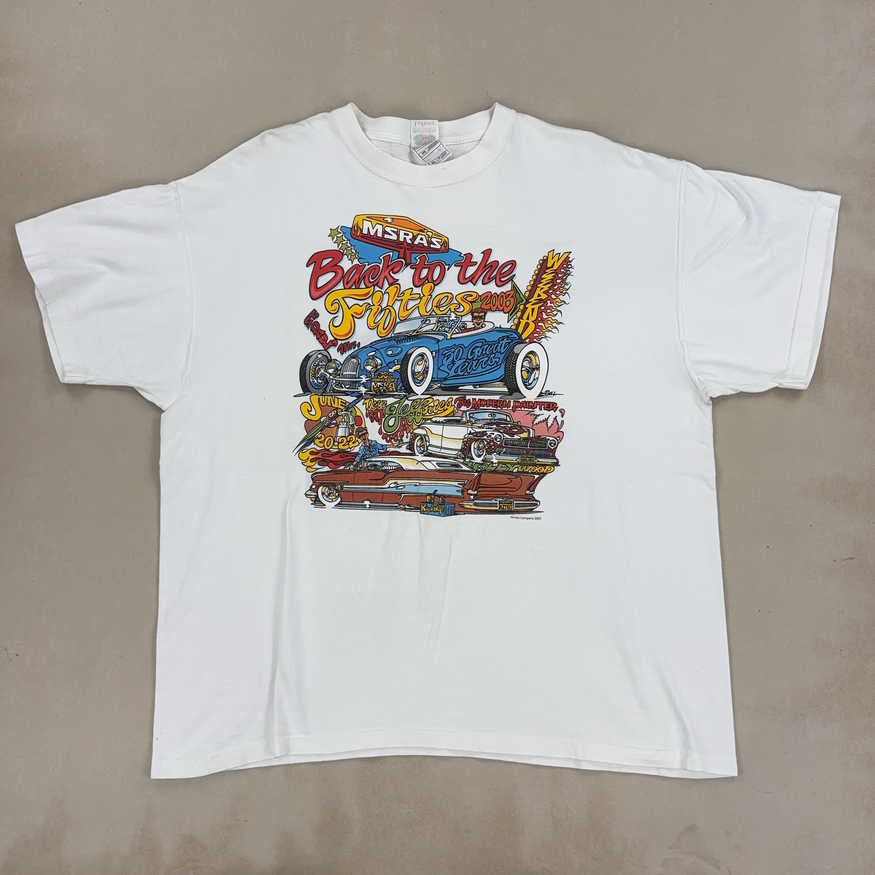 GRAPHIC WHITE TEE - X LARGE