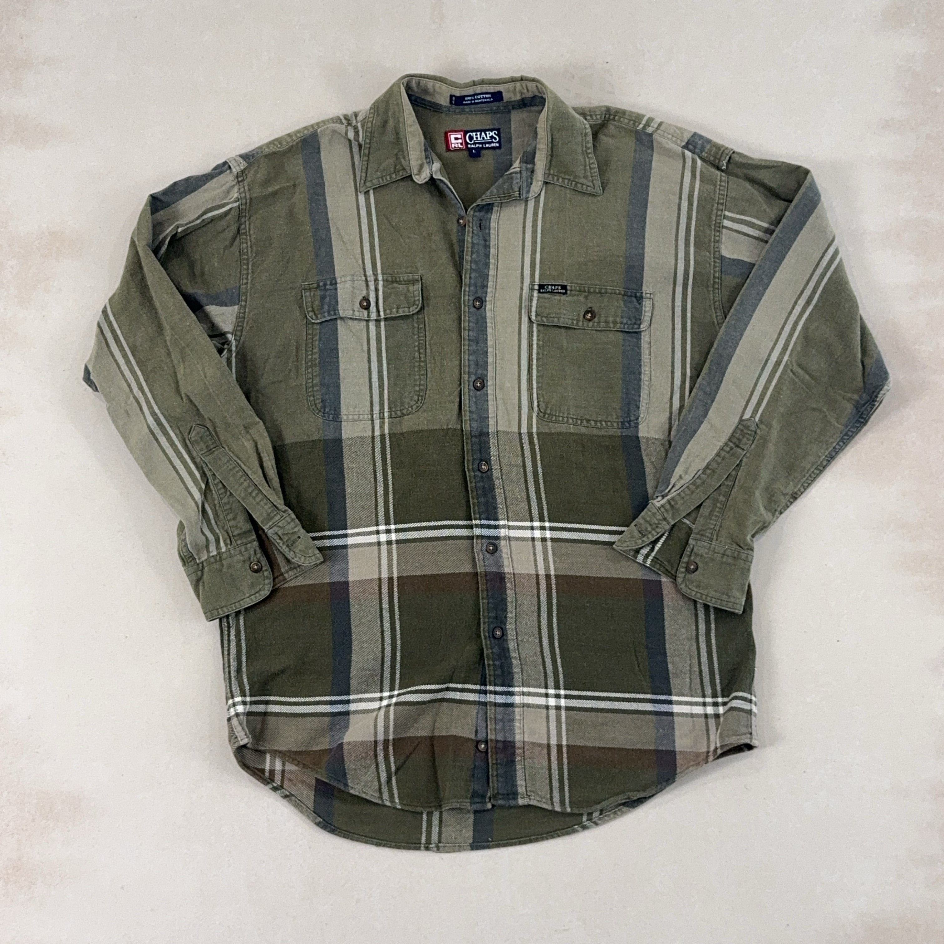 CHAPS RALPH LAUREN SHIRT - LARGE