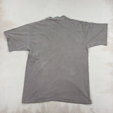 GRAPHIC WASHED BROWN TEE - LARGE