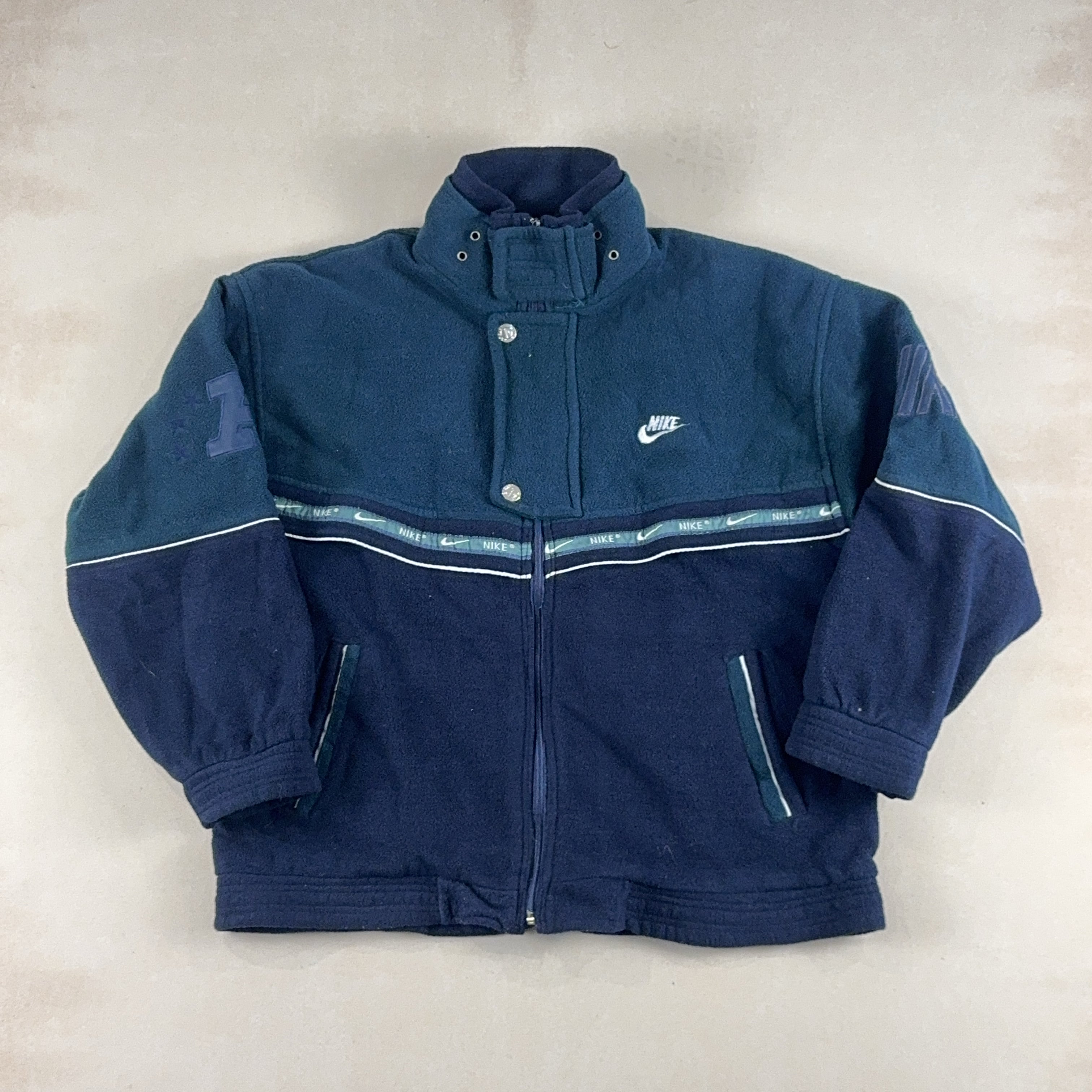 NIKE NAVY & GREEN JACKET - X LARGE