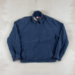 HILFIGER NAVY JACKET - LARGE