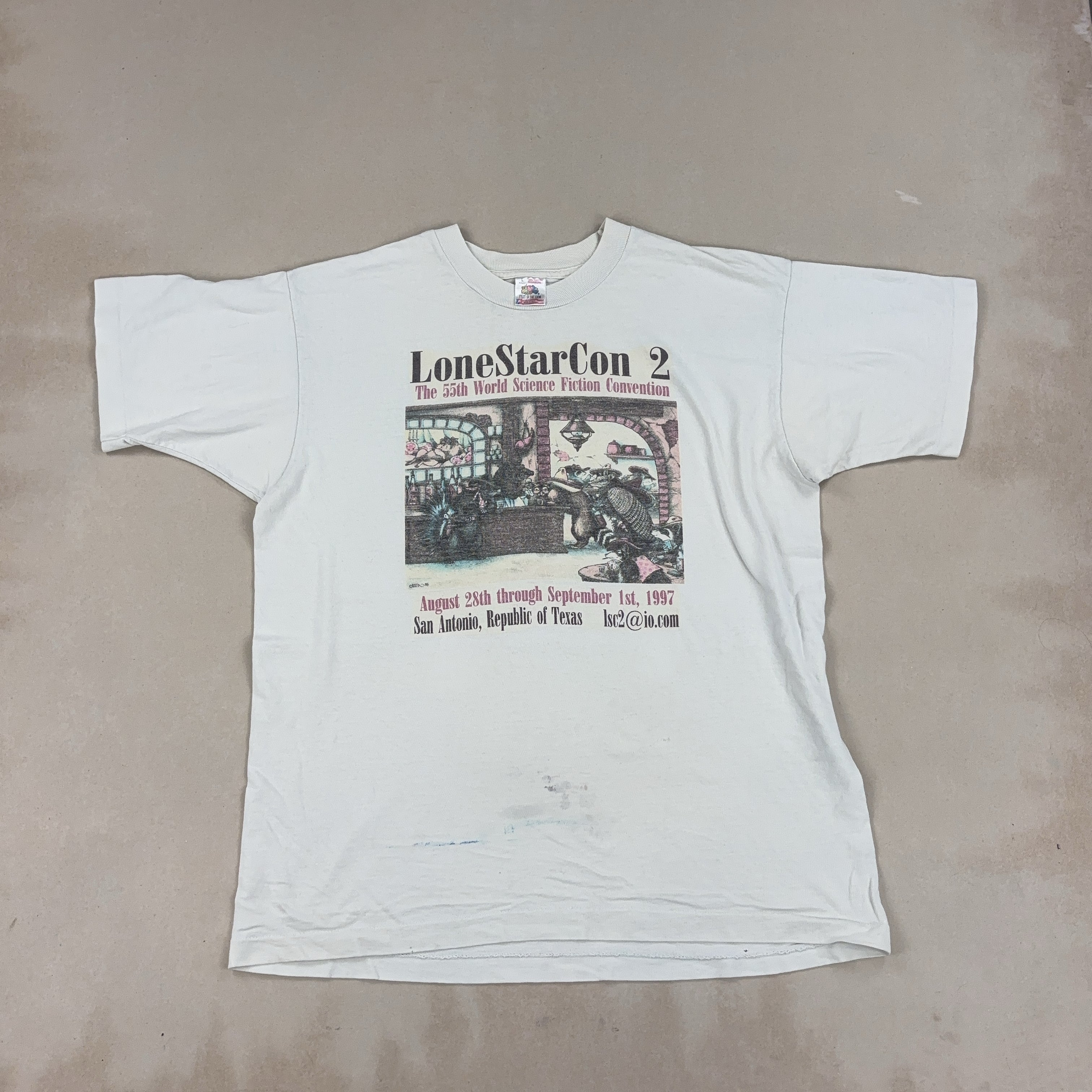 OFF WHITE GRAPHIC TEE - LARGE