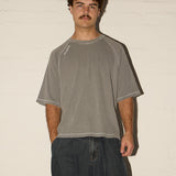 Contrast Tee - Gunpowder