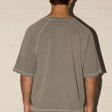 Contrast Tee - Gunpowder