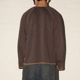 Contrast LS Tee - Walnut