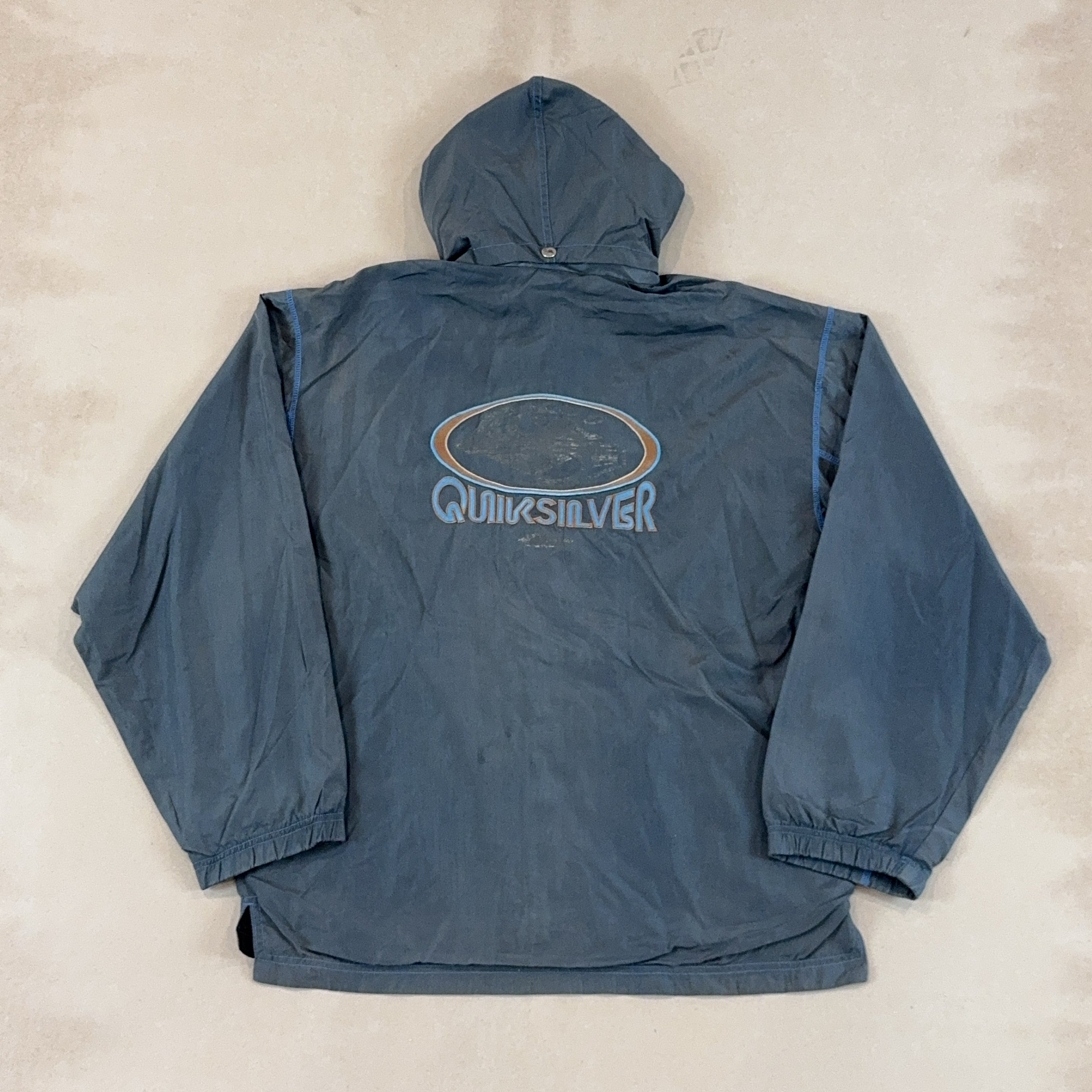 QUIKSILVER GREY JACKET - LARGE