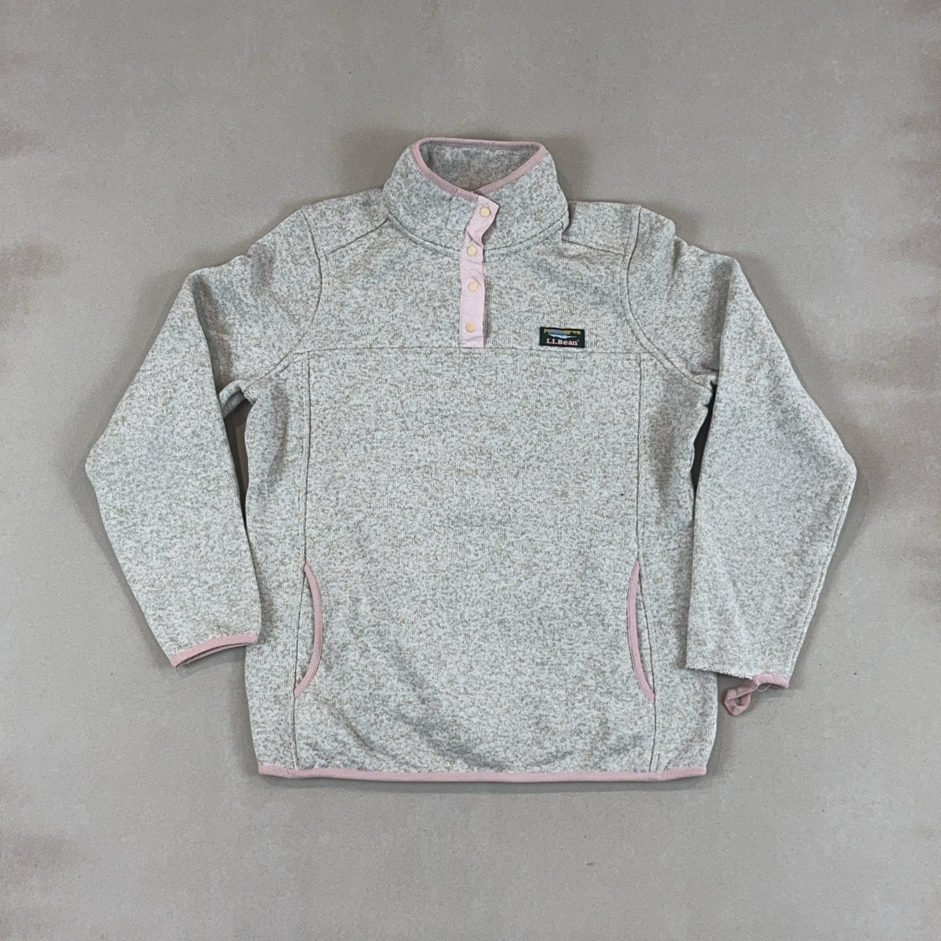 LL BEAN QUARTER ZIP FLEECE - SMALL