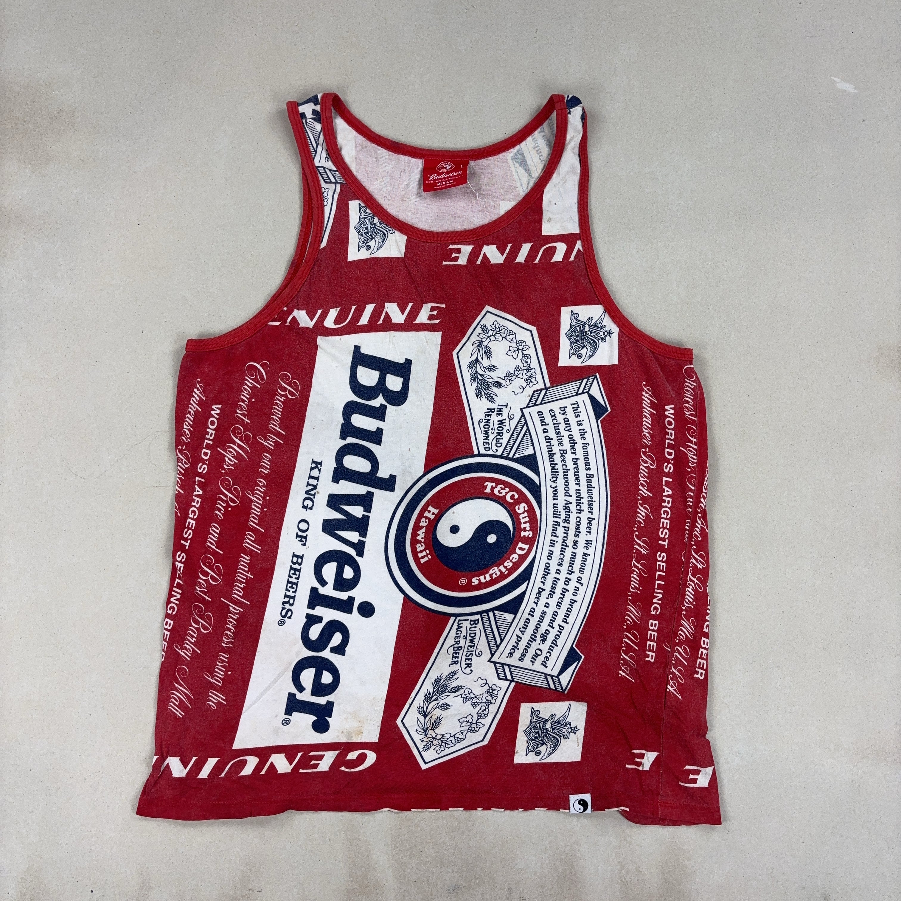T&C SURF DESIGNS SINGLET - MEDIUM