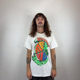 GRAPHIC WHITE TEE - LARGE