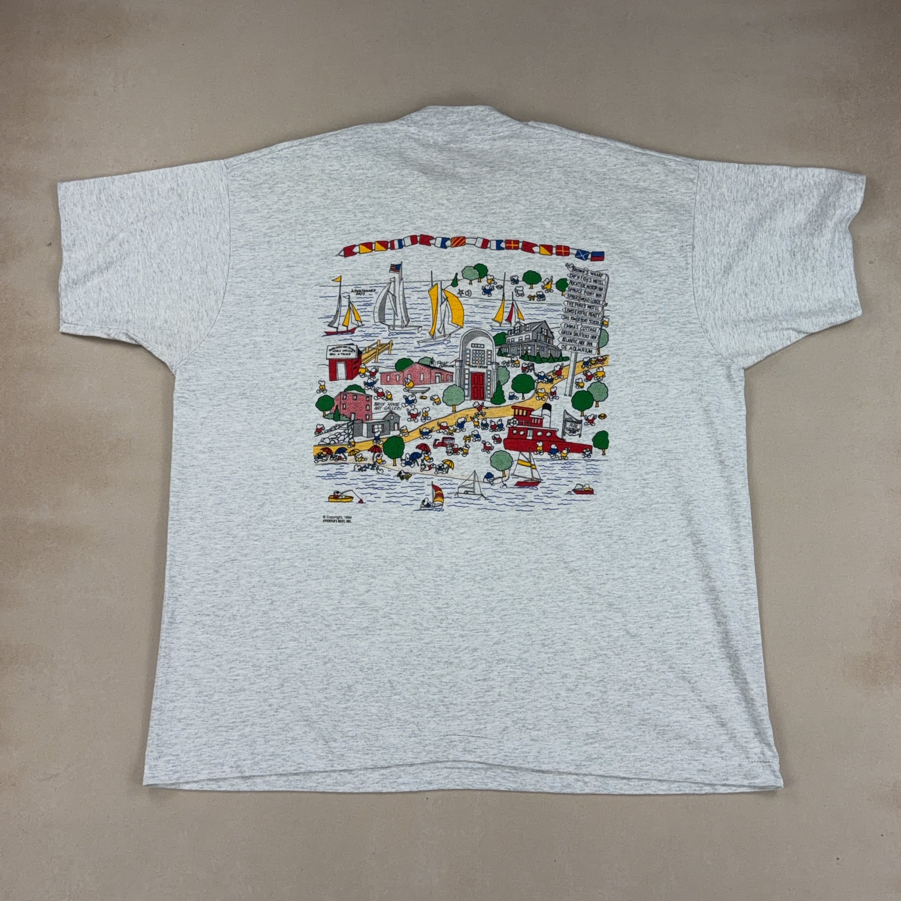 BOOTHBAY HARBOR TEE - 2X LARGE