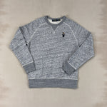 RALPH LAUREN GREY MARLE CREW - MEDIUM