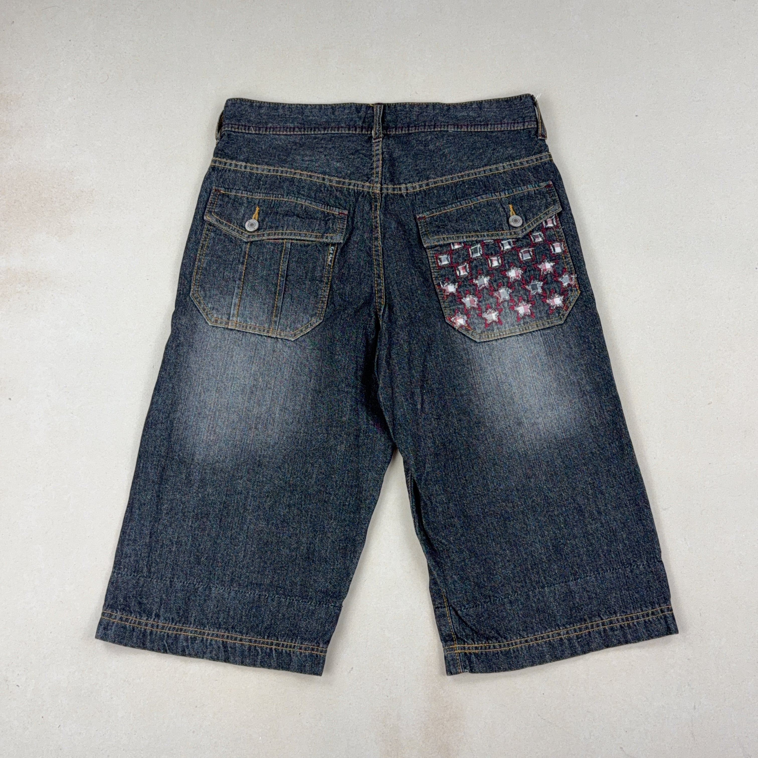 VINTAGE DENIM JORTS - MEDIUM