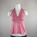 PINK HALTER TOP - SMALL