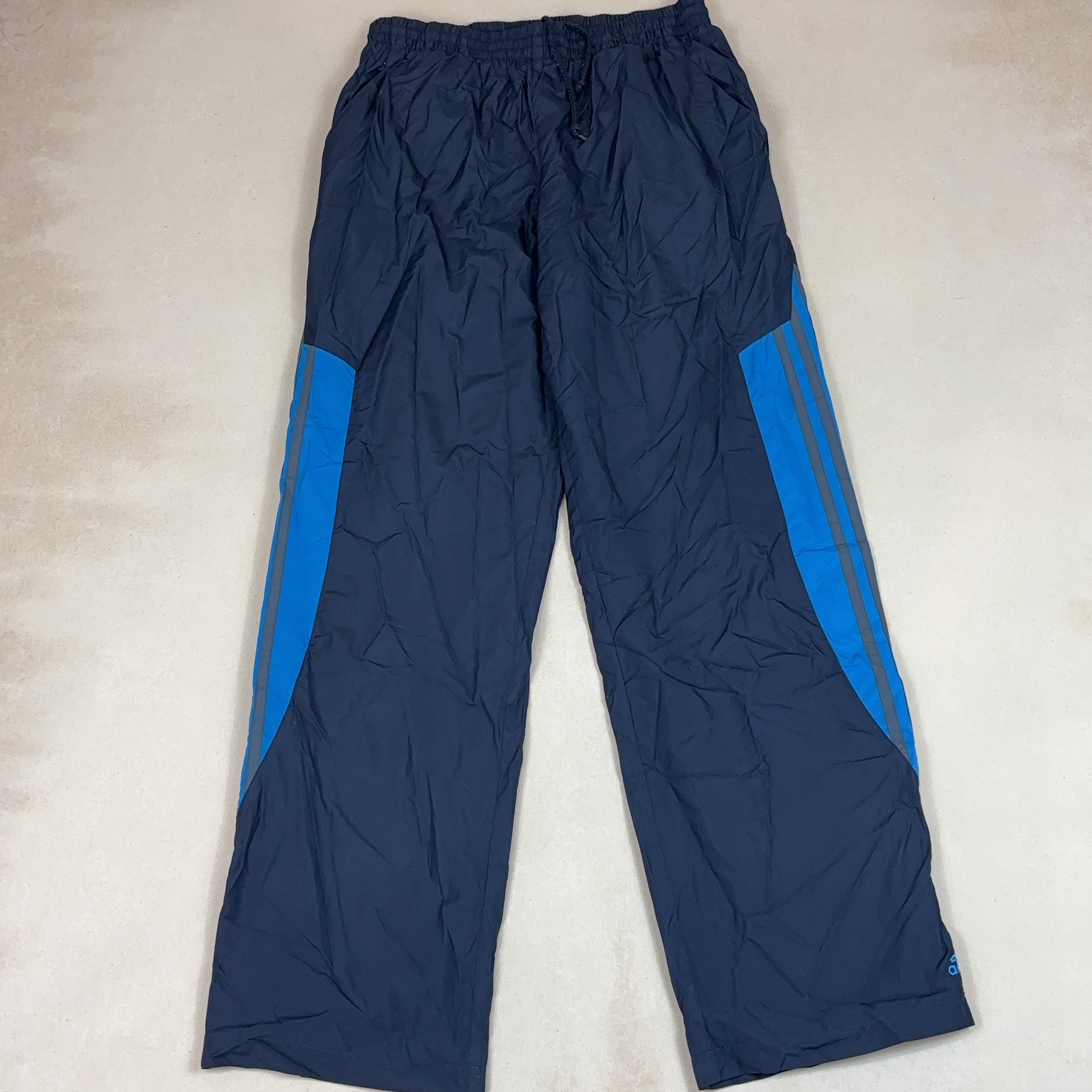 ADIDAS NAVY BLUE SPORT PANTS - MEDIUM