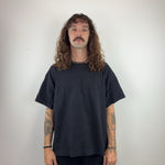 BLACK PLAIN TEE - LARGE