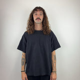 BLACK PLAIN TEE - LARGE
