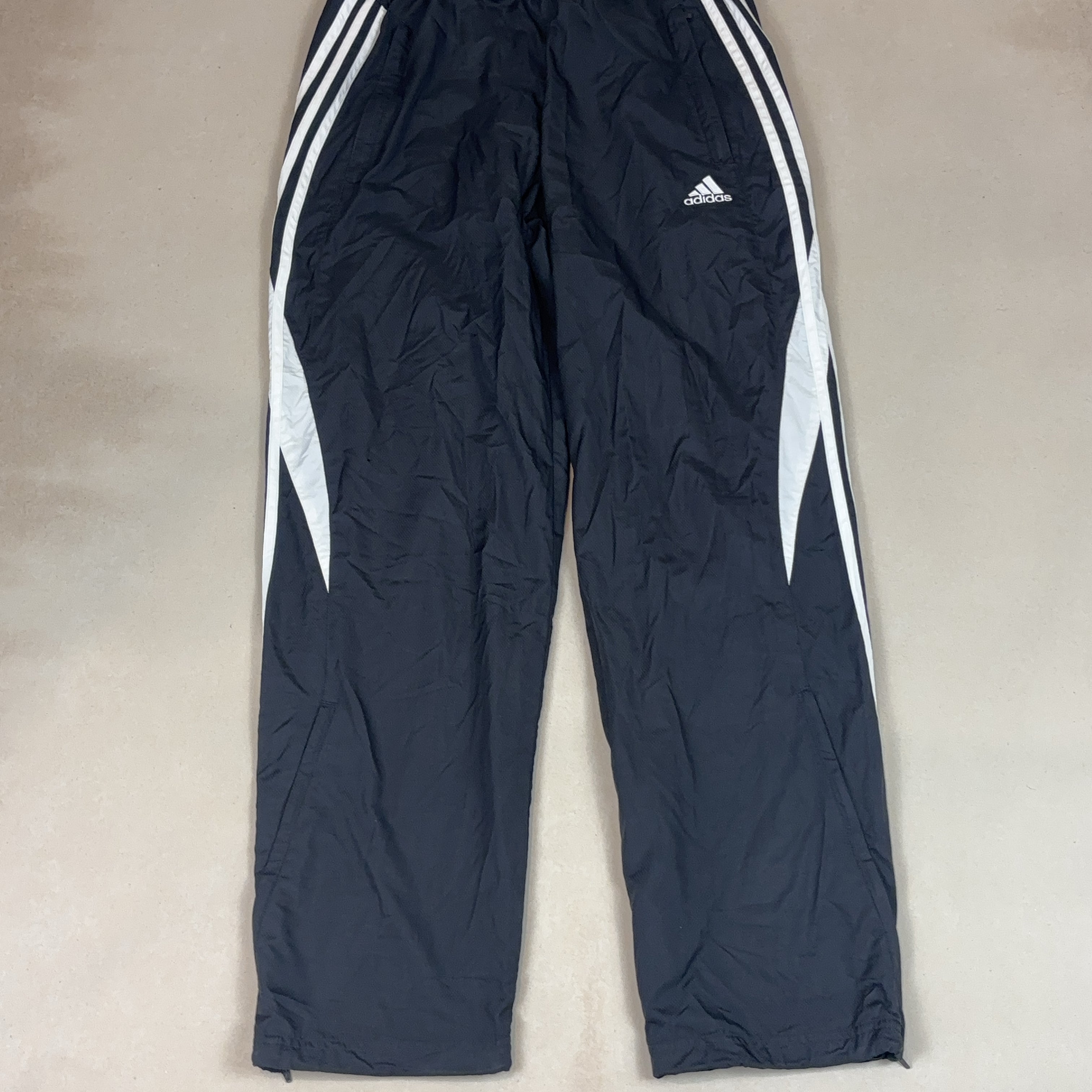 ADIDAS BLACK SPORT PANTS - LARGE