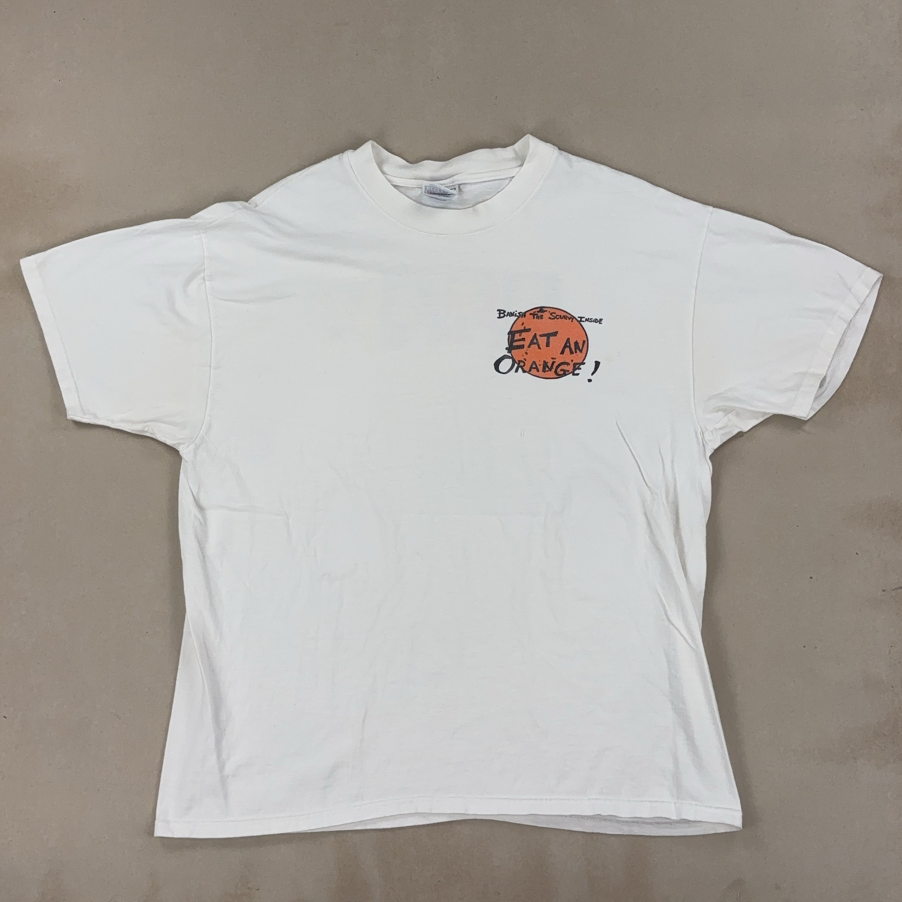 'EAT AN ORANGE!' TEE - X LARGE