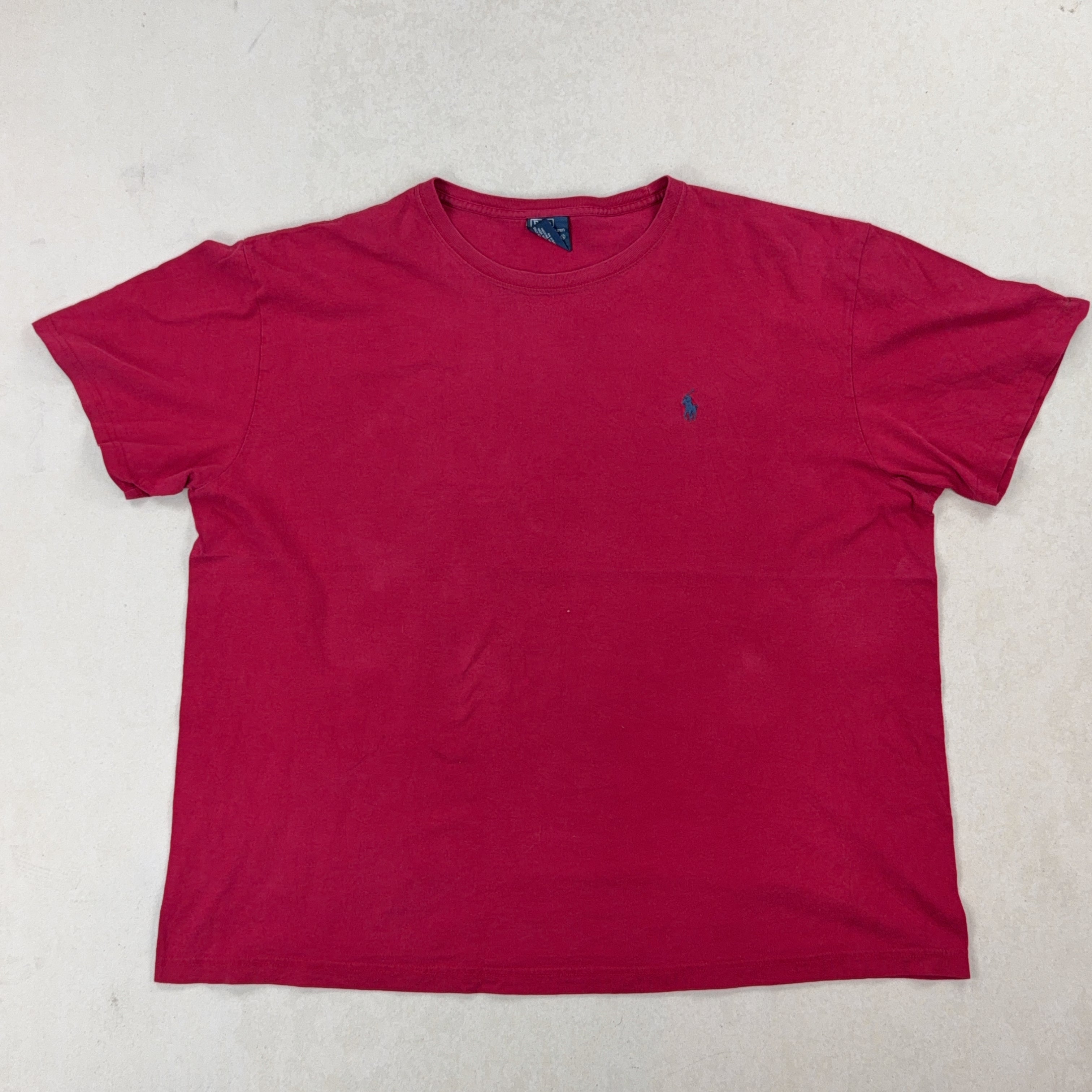 RALPH LAUREN RED TEE - X LARGE
