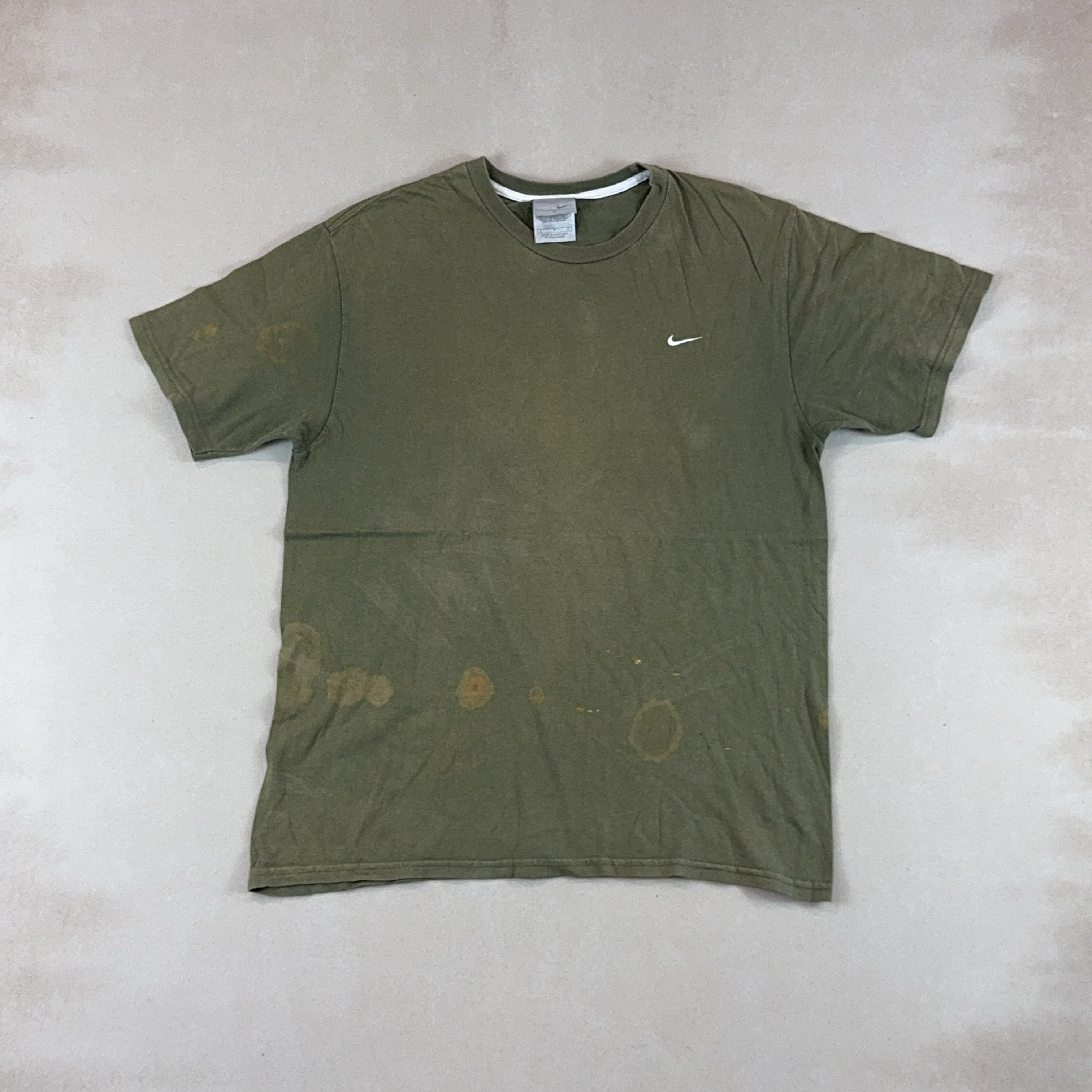 NIKE OLIVE GREEN TEE - LARGE