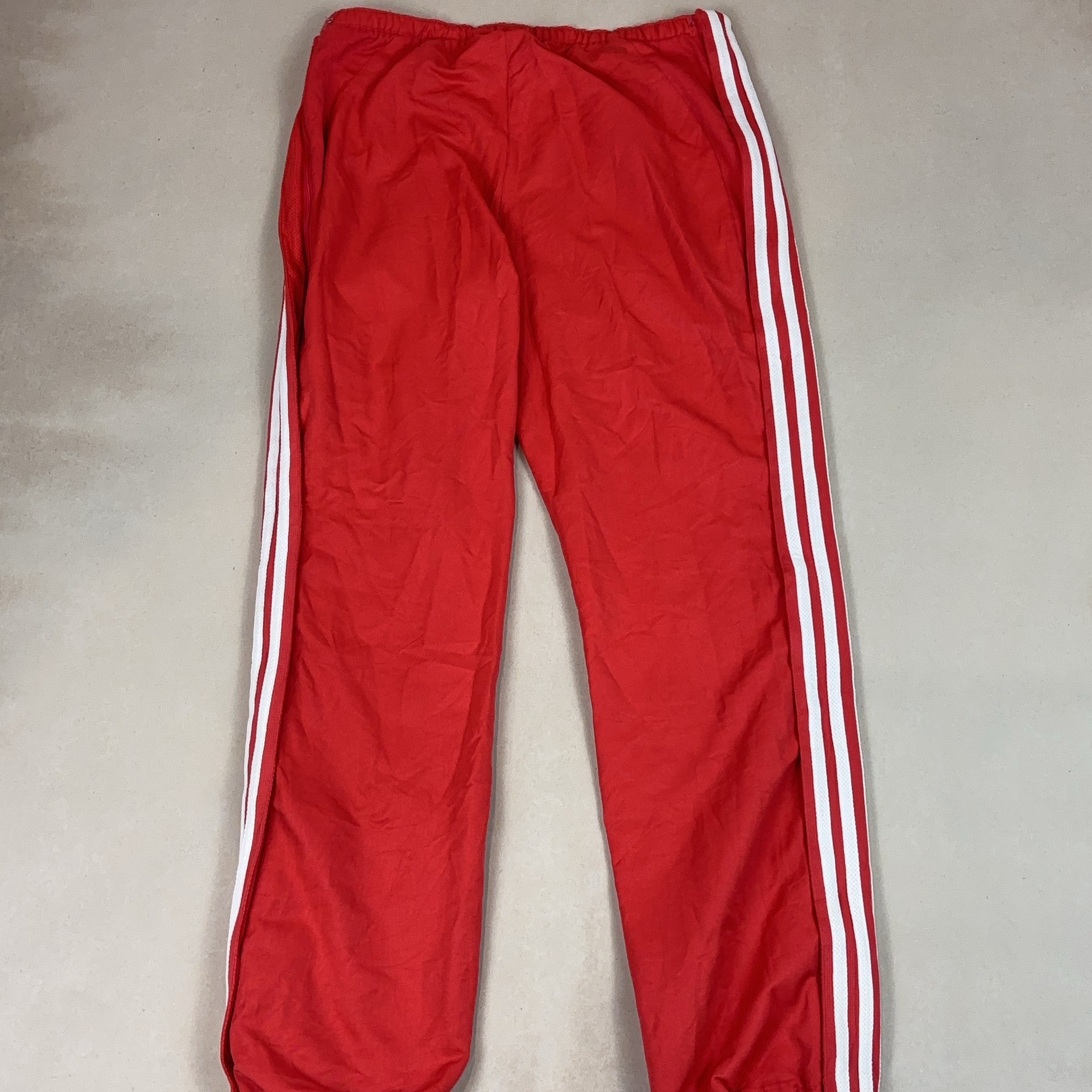 ADIDAS RED SPORT PANTS - X LARGE