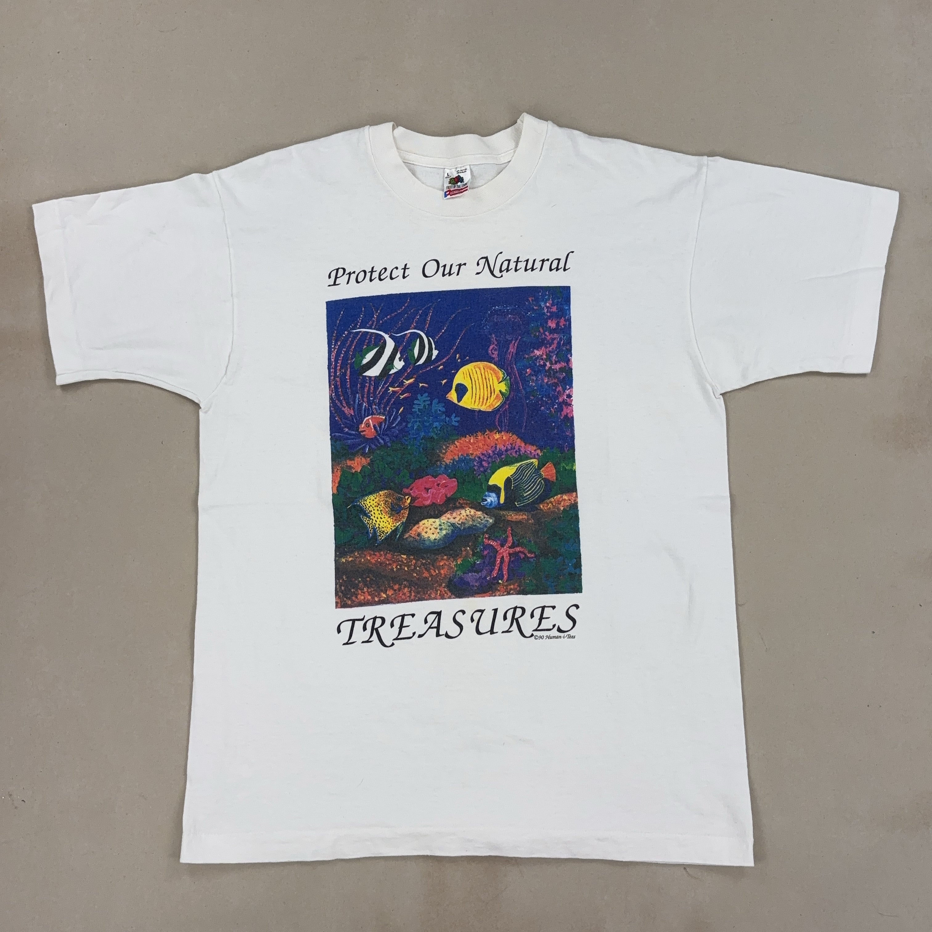 'PROTECT OUR NATURAL TREASURES' TEE - LARGE