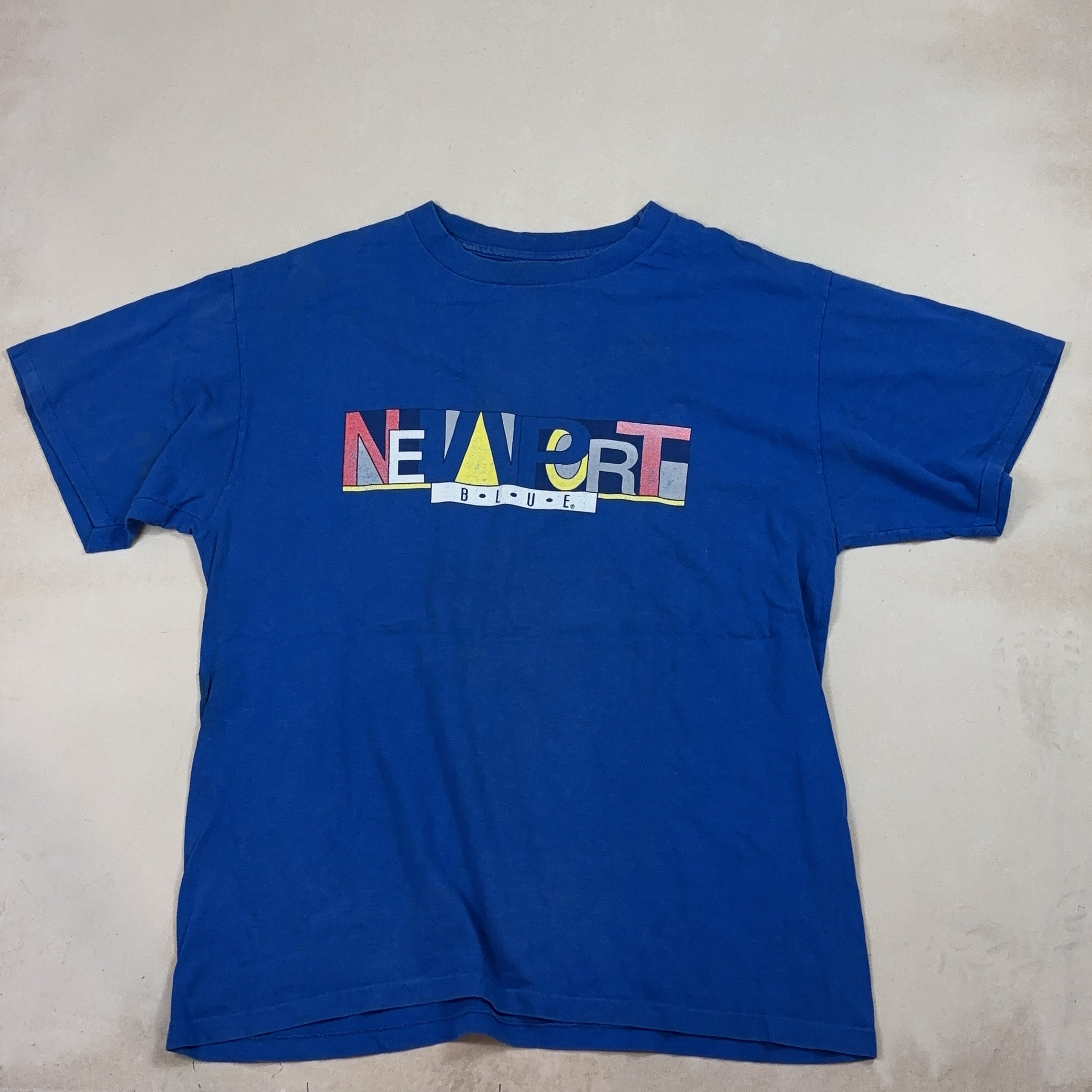 NEWPORT BLUE TEE - 2X LARGE