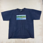 NAVY GRAPHIC TEE - X LARGE