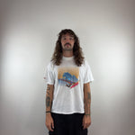 WHITE SURF TEE - MEDIUM
